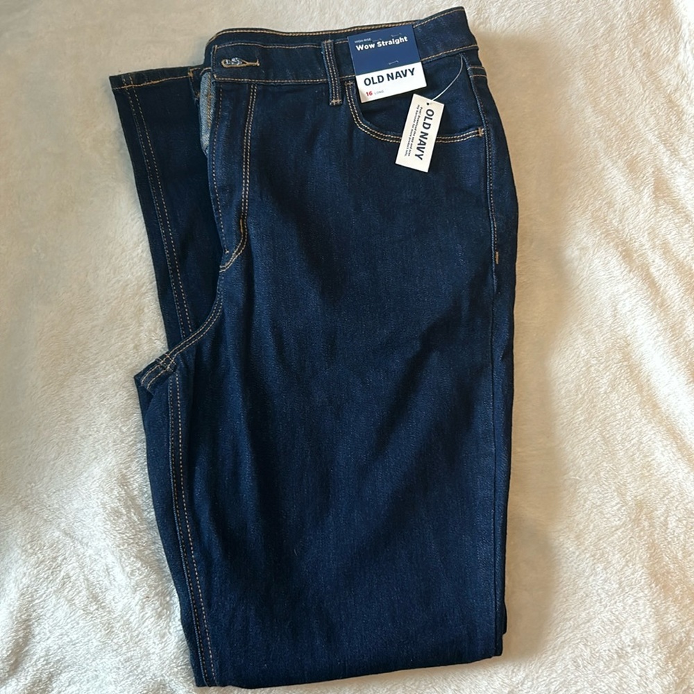 Old navy high rise straight jean - 16 long